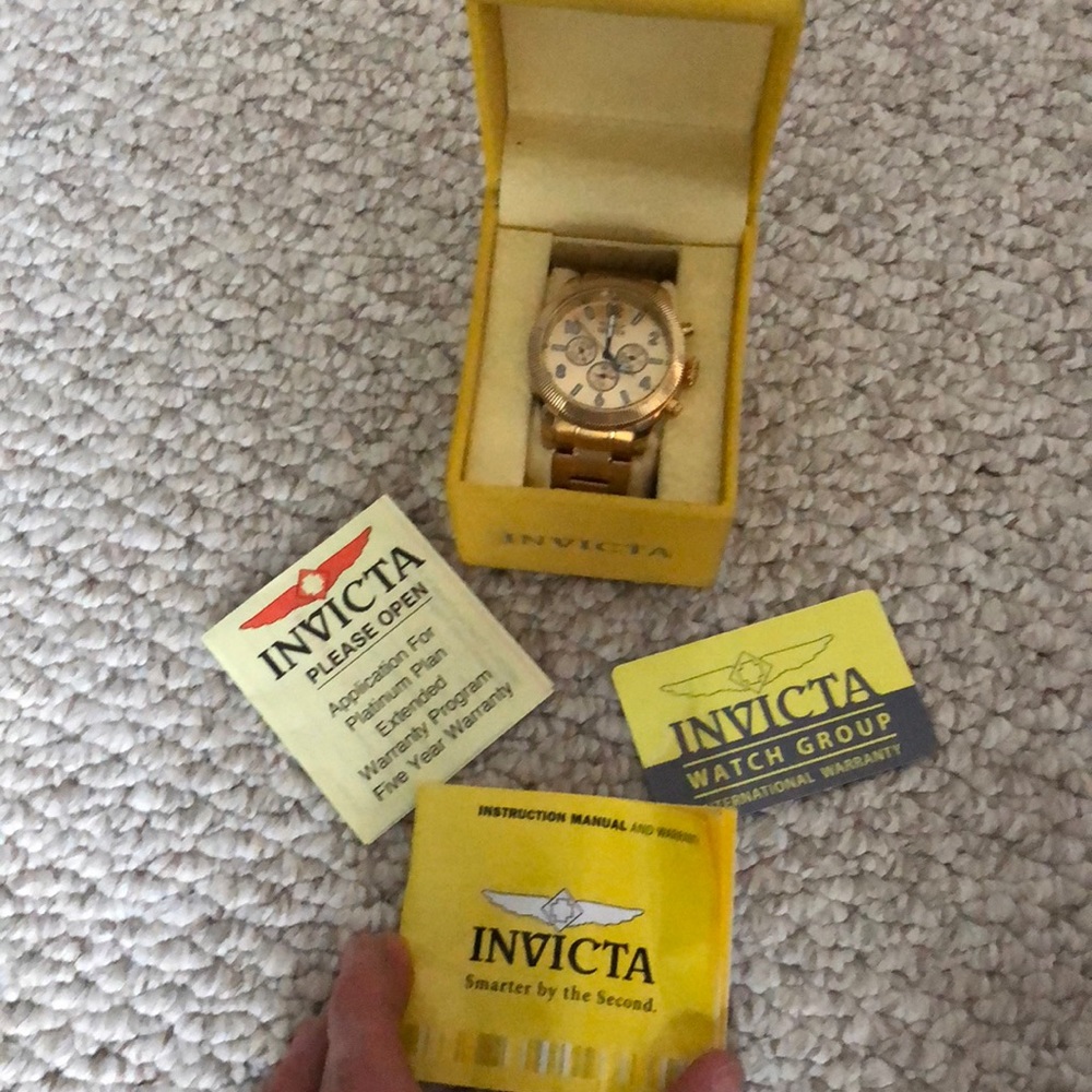 Gold Invicta Watch